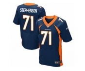 Men's Nike Denver Broncos #71 Donald Stephenson Elite Navy Blue Alternate NFL Jersey