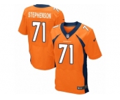 Men's Nike Denver Broncos #71 Donald Stephenson Elite Orange Team Color NFL Jersey