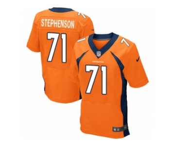 Men's Nike Denver Broncos #71 Donald Stephenson Elite Orange Team Color NFL Jersey