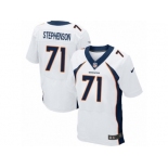 Men's Nike Denver Broncos #71 Donald Stephenson Elite White NFL Jersey