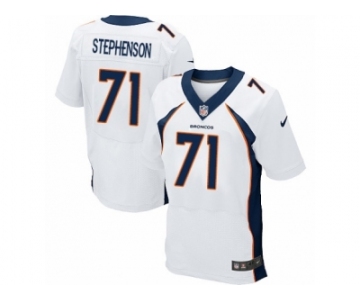 Men's Nike Denver Broncos #71 Donald Stephenson Elite White NFL Jersey