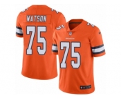 Men's Nike Denver Broncos #75 Menelik Watson Elite Orange Rush NFL Jersey