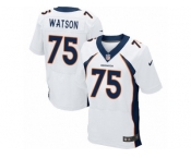 Men's Nike Denver Broncos #75 Menelik Watson Elite White NFL Jersey