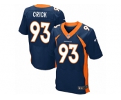 Men's Nike Denver Broncos #93 Jared Crick Elite Navy Blue Alternate NFL Jersey