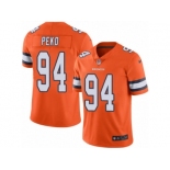 Men's Nike Denver Broncos #94 Domata Peko Elite Orange Rush NFL Jersey