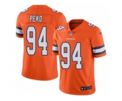 Men's Nike Denver Broncos #94 Domata Peko Elite Orange Rush NFL Jersey