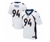 Men's Nike Denver Broncos #94 Domata Peko Elite White NFL Jersey