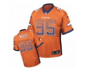 Men's Nike Denver Broncos #95 Derek Wolfe Elite Orange Drift Fashion NFL Jersey