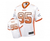 Men's Nike Denver Broncos #95 Derek Wolfe Elite White Drift Fashion NFL Jersey