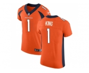 Nike Denver Broncos #1 Marquette King Orange Team Color Men Stitched NFL Vapor Untouchable Elite Jersey