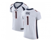 Nike Denver Broncos #1 Marquette King White Men Stitched NFL Vapor Untouchable Elite Jersey