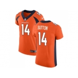 Nike Denver Broncos #14 Courtland Sutton Orange Team Color Men Stitched NFL Vapor Untouchable Elite Jersey