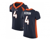 Nike Denver Broncos #4 Case Keenum Navy Blue Alternate Men Stitched NFL Vapor Untouchable Elite Jersey