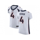 Nike Denver Broncos #4 Case Keenum White Men Stitched NFL Vapor Untouchable Elite Jersey