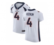 Nike Denver Broncos #4 Case Keenum White Men Stitched NFL Vapor Untouchable Elite Jersey