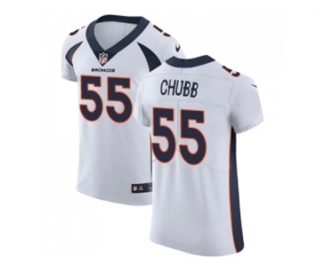 Nike Denver Broncos #55 Bradley Chubb White Men Stitched NFL Vapor Untouchable Elite Jersey