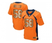 Nike Denver Broncos #58 Von Miller Orange Team Color Men's Stitched NFL New Elite Gold Jersey