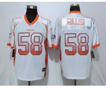 Nike Denver Broncos #58 Von Miller White Men's Stitched NFL Elite Drift Fashion Jersey