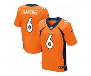 Nike Denver Broncos #6 Mark Sanchez Orange Team Color Men's Stitched NFL New Elite Jerse