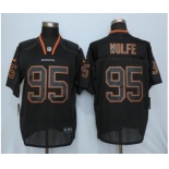 Nike Denver Broncos #95 Derek Wolfe Lights Out Black Jerseys[Elite]