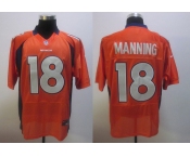 Nike nfl jerseys denver broncos #18 manning orange[elite]