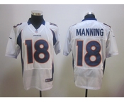 Nike nfl jerseys denver broncos #18 manning white[elite]