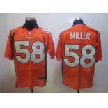 Nike nfl jerseys denver broncos #58 miller orange[elite]