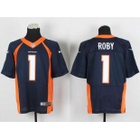 nike nfl jerseys denver broncos #1 roby blue[new Elite]