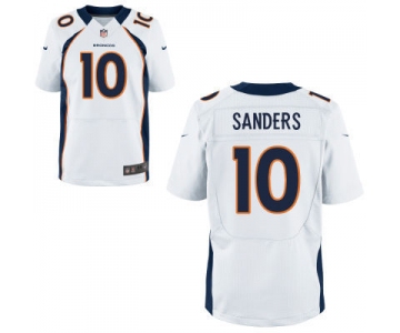 nike nfl jerseys denver broncos #10 sanders white[Elite][sanders]