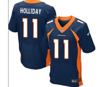 nike nfl jerseys denver broncos #11 holliday blue[new Elite]