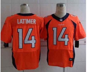 nike nfl jerseys denver broncos #14 latimer orange[new Elite]