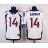 nike nfl jerseys denver broncos #14 latimer white[new Elite]