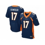 nike nfl jerseys denver broncos #17 osweiler blue[Elite]