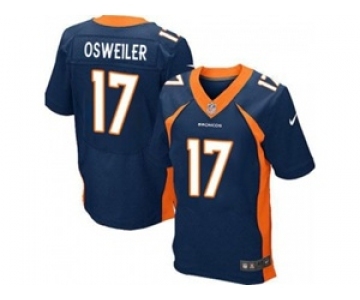 nike nfl jerseys denver broncos #17 osweiler blue[Elite]