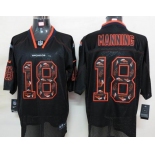 nike nfl jerseys denver broncos #18 manning black[Elite united sideline]