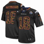 nike nfl jerseys denver broncos #18 manning black[camo fashion Elite 50th Patch]