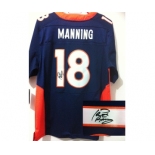 nike nfl jerseys denver broncos #18 manning blue[Elite signature]