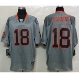 nike nfl jerseys denver broncos #18 manning grey[Elite lights out]