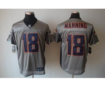 nike nfl jerseys denver broncos #18 manning grey[nike shadow]