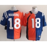 nike nfl jerseys denver broncos #18 manning orange-blue-black[Elite split][new]