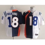 nike nfl jerseys denver broncos #18 manning orange-blue-white[Elite split][new]