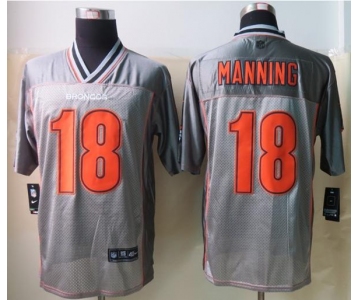 nike nfl jerseys denver broncos #18 peyton manning grey[Elite vapor]