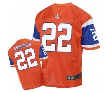 nike nfl jerseys denver broncos #22 anderson orange[2016 Elite][anderson]