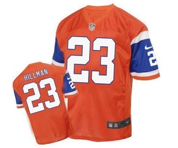 nike nfl jerseys denver broncos #23 ronnie hillman orange[2016 Elite][hillman]