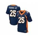 nike nfl jerseys denver broncos #25 harris jr blue[Elite]