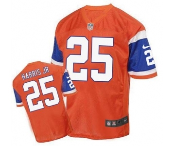 nike nfl jerseys denver broncos #25 harris jr orange[2016 Elite]