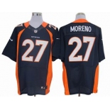 nike nfl jerseys denver broncos #27 moreno blue[Elite]