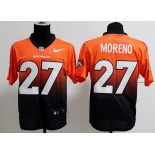 nike nfl jerseys denver broncos #27 moreno orange-blue[Elite drift fashion][second version]