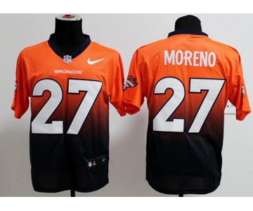 nike nfl jerseys denver broncos #27 moreno orange-blue[Elite drift fashion][second version]