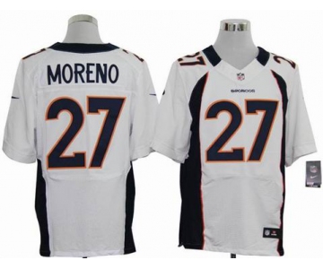 nike nfl jerseys denver broncos #27 moreno white[elite]